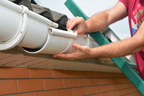 Large Gutter Repair in Rockwall
