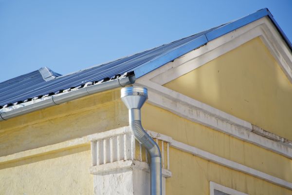 Steel Downspout Installation in Rockwall