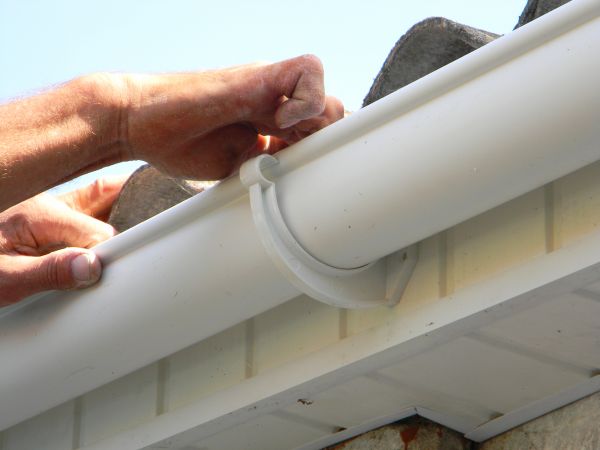 Plastic Gutter Repair in Rockwall